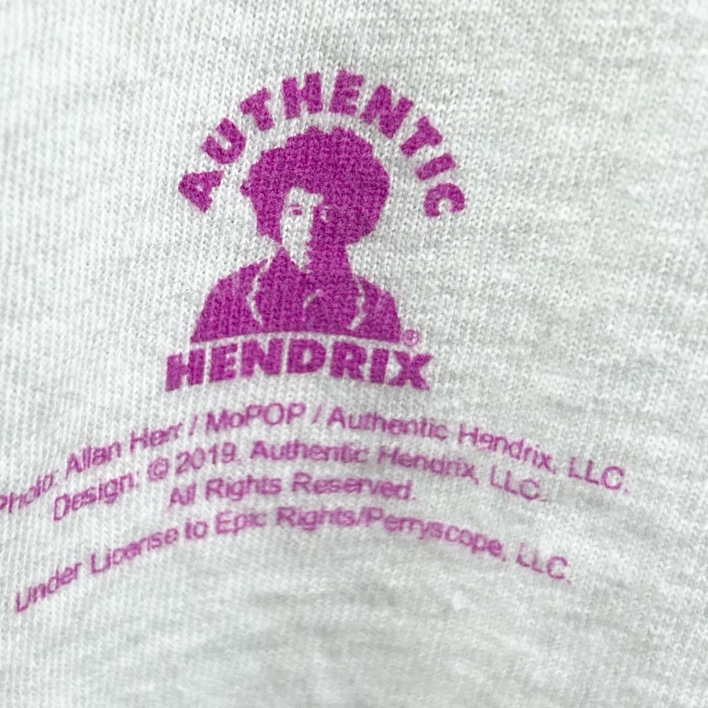 JIMI HENDRIX T Shirt Men’s XL Liquid Blue KISS THE SKY AUTHENTIC HENDRIX - Picture 5 of 9